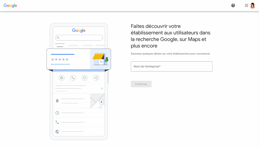 choisir son nom d'établissement sur Google My Business
